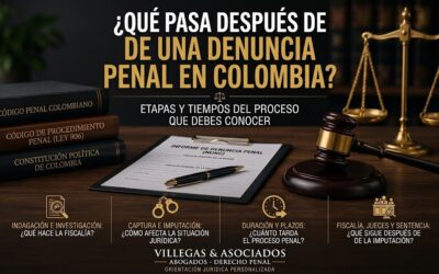 ¿Qué pasa después de una denuncia penal en Colombia? Etapas y tiempos del proceso